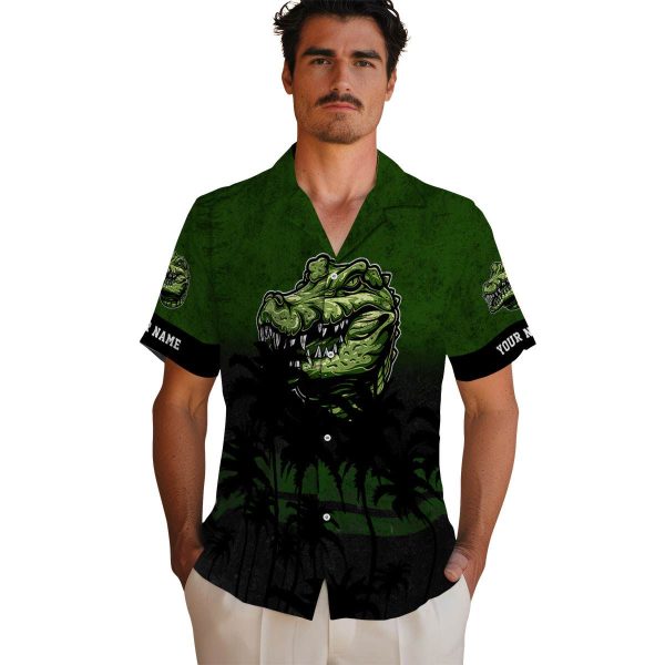 Alligator Sunset Pattern Hawaiian Shirt High quality