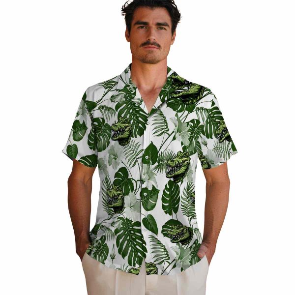 Alligator Tropical Plants Hawaiian Shirt High quality