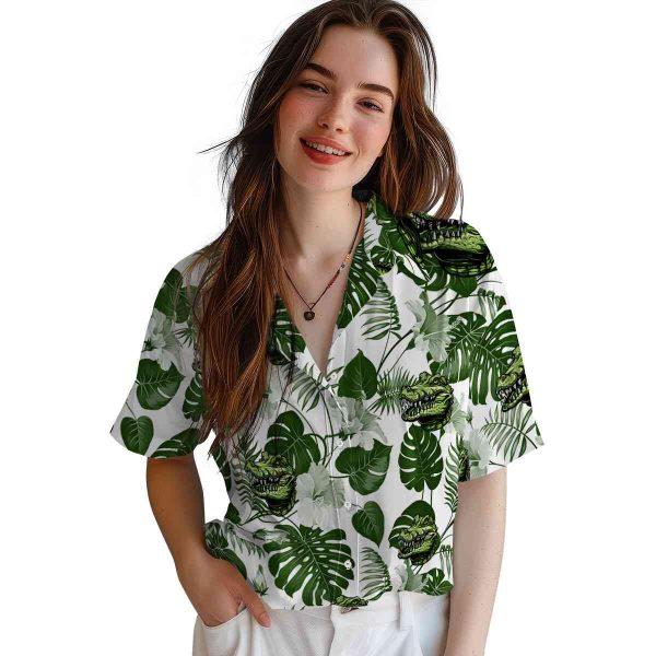 Alligator Tropical Plants Hawaiian Shirt Trendy