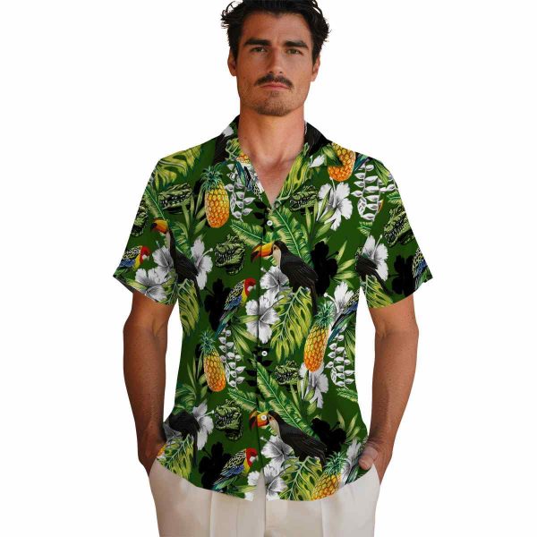 Alligator Tropical Toucan Hawaiian Shirt High quality