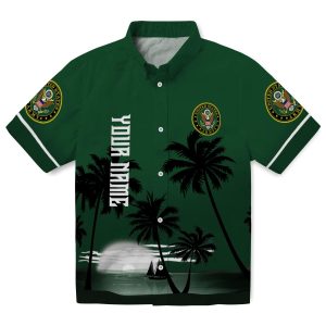 Army Beach Sunset Hawaiian Shirt Best selling