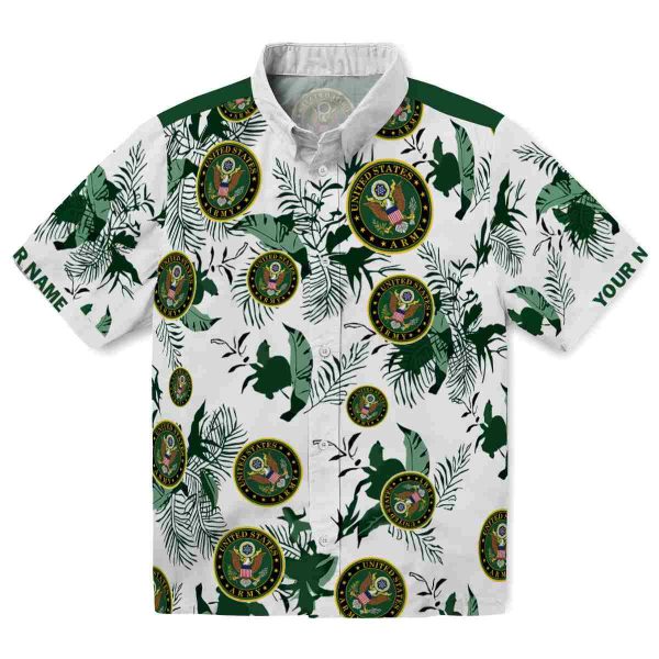 Army Botanical Theme Hawaiian Shirt Best selling