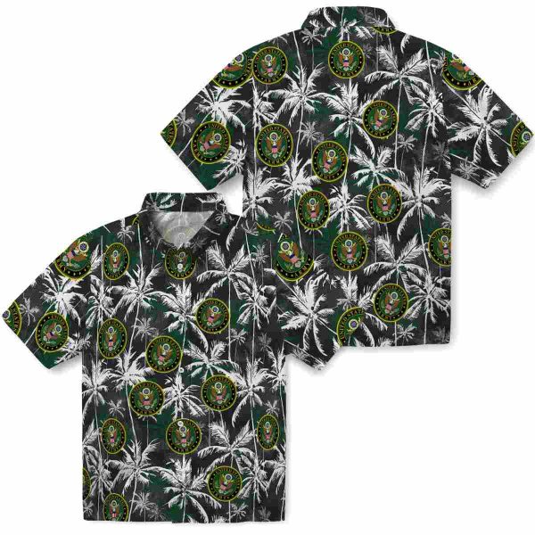 Army Palm Pattern Hawaiian Shirt Latest Model