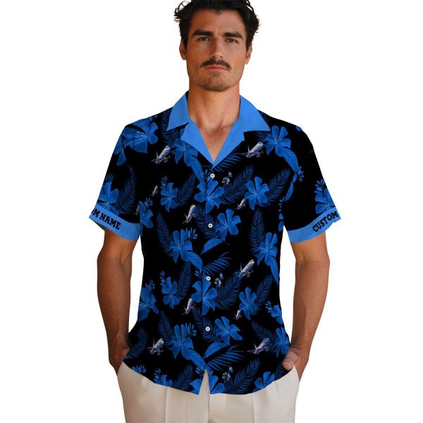 Aviation Botanical Print Hawaiian Shirt High quality