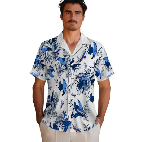 Aviation Botanical Theme Hawaiian Shirt High quality