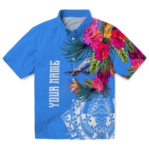 Aviation Floral Polynesian Hawaiian Shirt Best selling