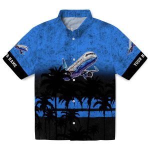Aviation Sunset Pattern Hawaiian Shirt Best selling