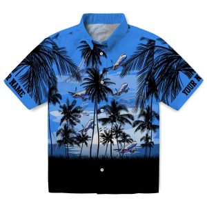 Aviation Sunset Scene Hawaiian Shirt Best selling