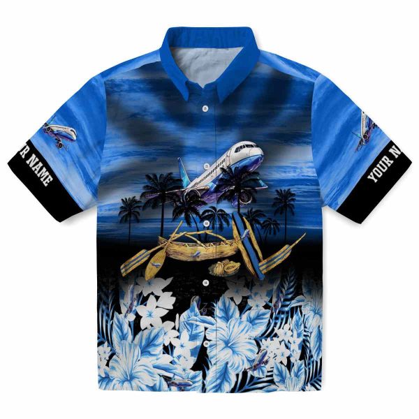 Aviation Tropical Canoe Hawaiian Shirt Best selling