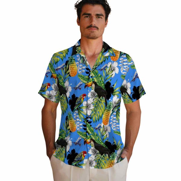 Aviation Tropical Toucan Hawaiian Shirt High quality