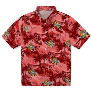BBQ Coastal Palms Hawaiian Shirt Best selling