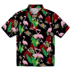 BBQ Flamingo Foliage Hawaiian Shirt Best selling