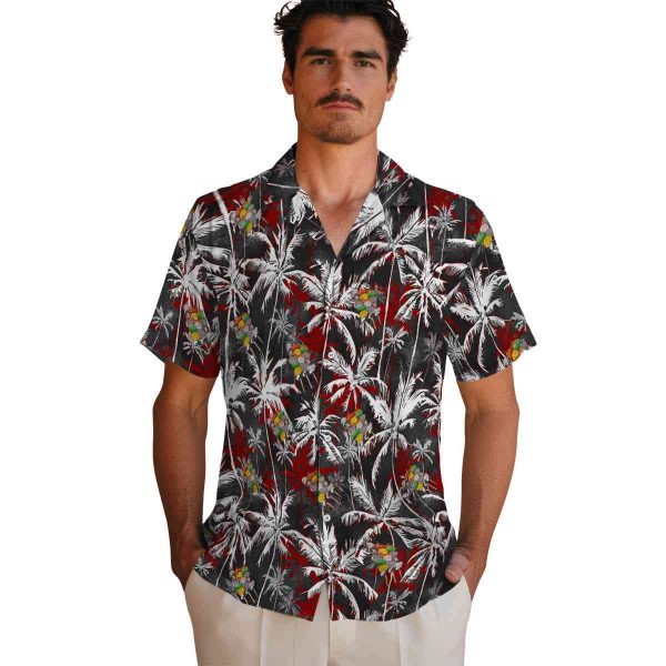 BBQ Palm Pattern Hawaiian Shirt High quality