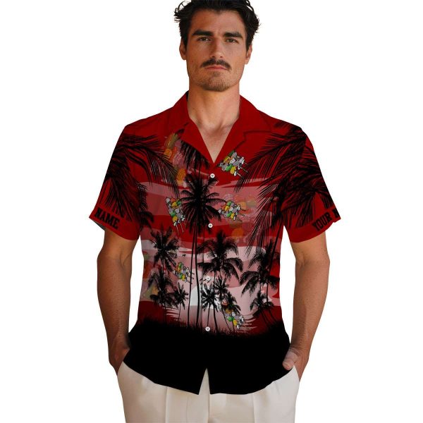 BBQ Sunset Scene Hawaiian Shirt High quality