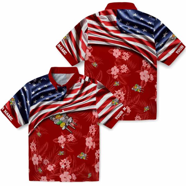 BBQ US Flag Hibiscus Hawaiian Shirt Latest Model