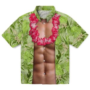 Bamboo Chest Illusion Hawaiian Shirt Best selling