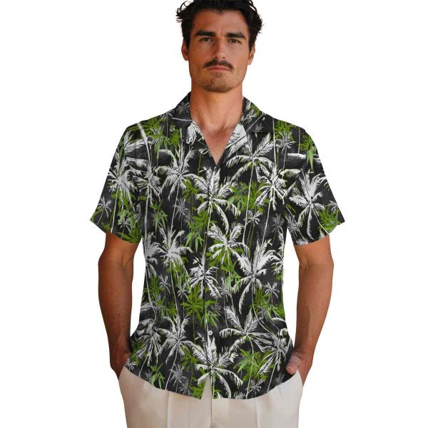 Bamboo Palm Pattern Hawaiian Shirt High quality