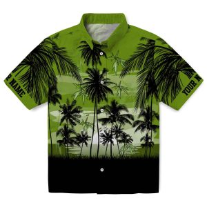 Bamboo Sunset Scene Hawaiian Shirt Best selling