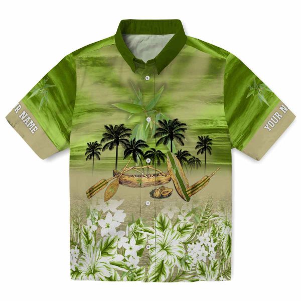 Bamboo Tropical Canoe Hawaiian Shirt Best selling