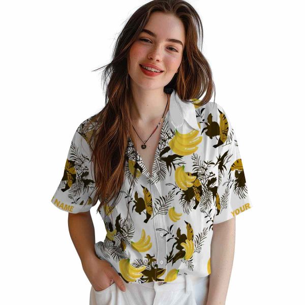 Banana Botanical Theme Hawaiian Shirt Trendy