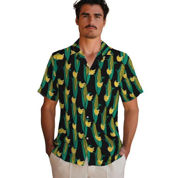 Banana Corn Motifs Hawaiian Shirt High quality