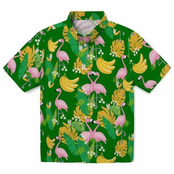 Banana Flamingo Foliage Hawaiian Shirt Best selling