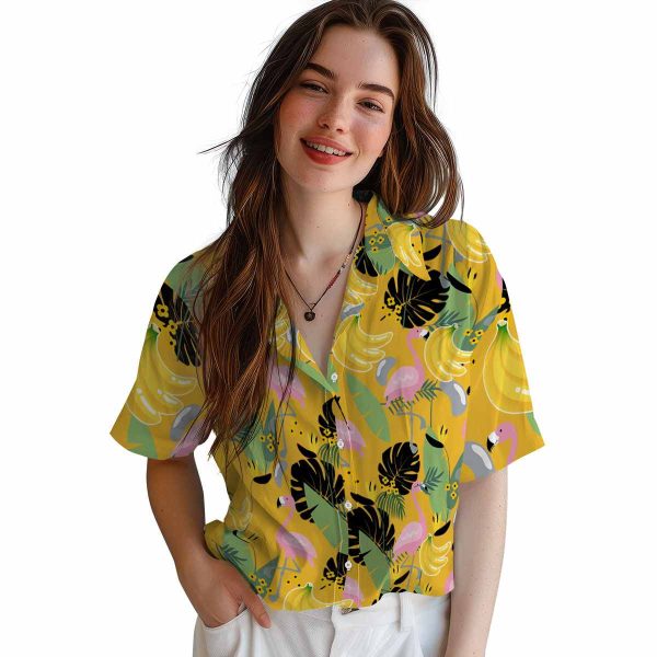 Banana Flamingo Leaves Hawaiian Shirt Trendy