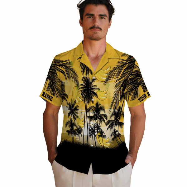 Banana Sunset Scene Hawaiian Shirt High quality