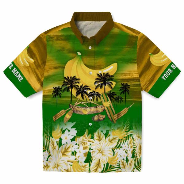 Banana Tropical Canoe Hawaiian Shirt Best selling