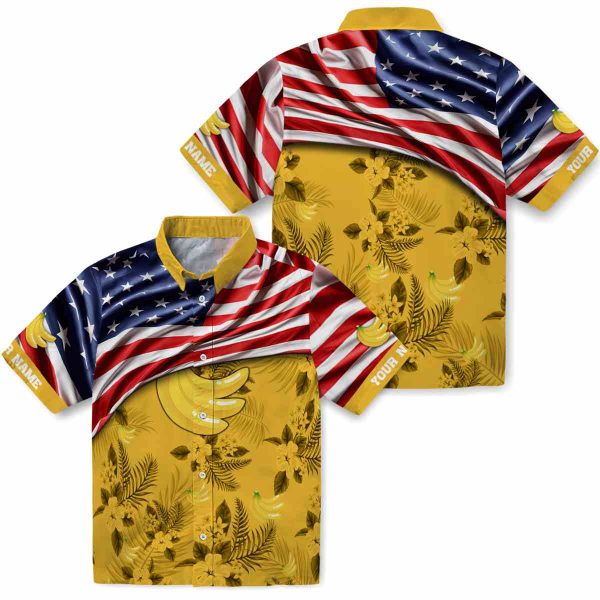 Banana US Flag Hibiscus Hawaiian Shirt Latest Model