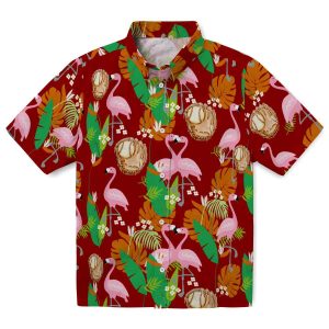 Baseball Flamingo Foliage Hawaiian Shirt Best selling