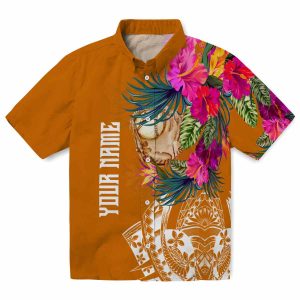 Baseball Floral Polynesian Hawaiian Shirt Best selling