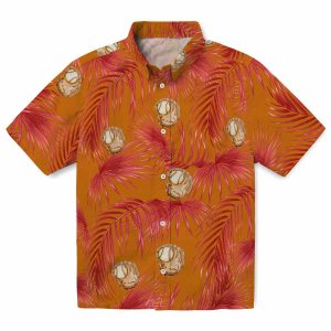 Baseball Leafy Palms Hawaiian Shirt Best selling