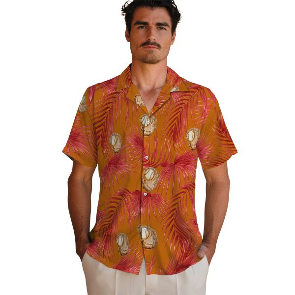 Baseball Leafy Palms Hawaiian Shirt High quality