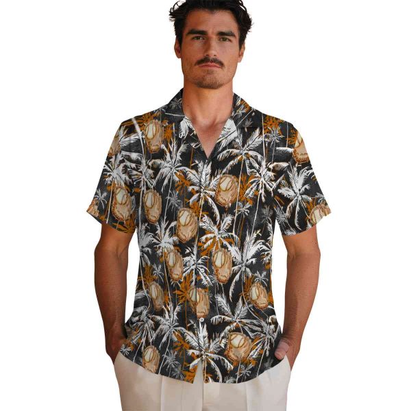 Baseball Palm Pattern Hawaiian Shirt High quality