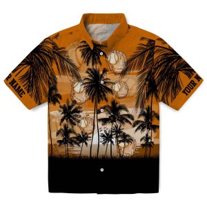 Baseball Sunset Scene Hawaiian Shirt Best selling