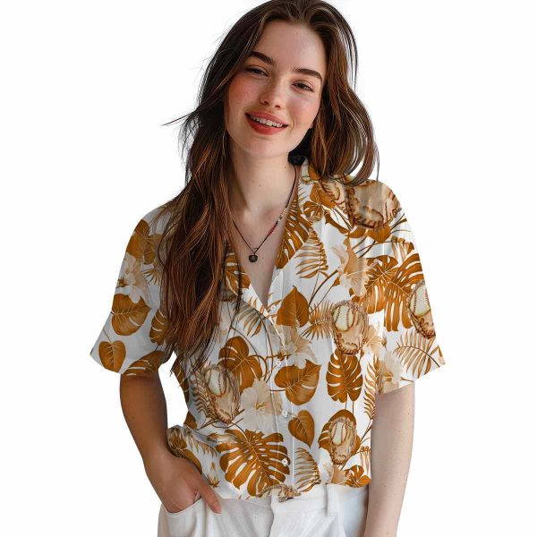 Baseball Tropical Plants Hawaiian Shirt Trendy