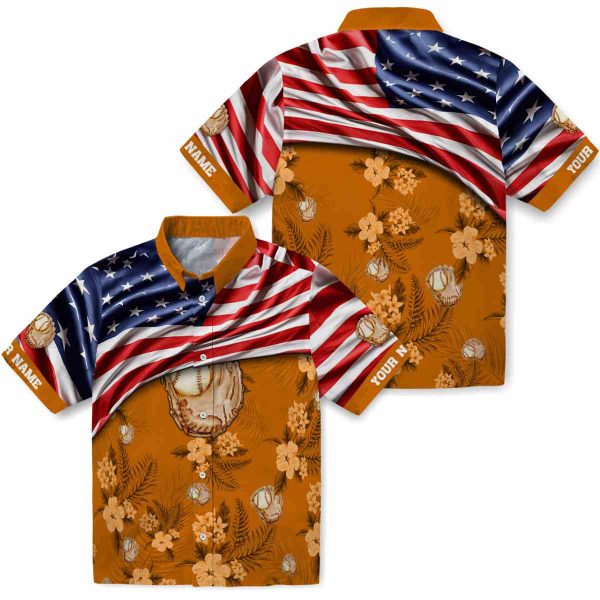 Baseball US Flag Hibiscus Hawaiian Shirt Latest Model