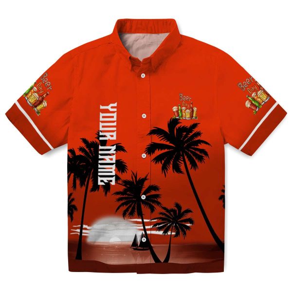 Beer Beach Sunset Hawaiian Shirt Best selling