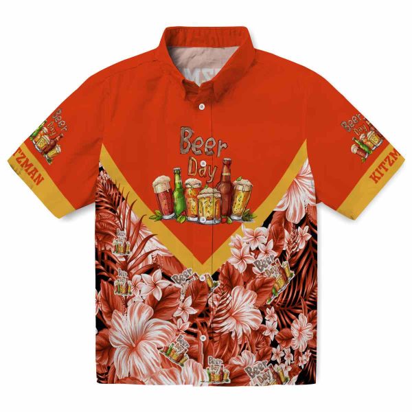 Beer Floral Chevron Hawaiian Shirt Best selling