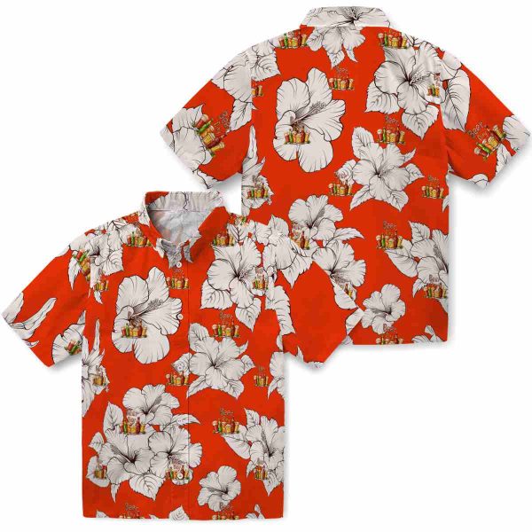 Beer Hibiscus Blooms Hawaiian Shirt Latest Model