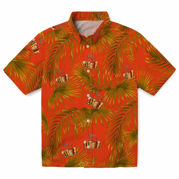 Beer Leafy Palms Hawaiian Shirt Best selling