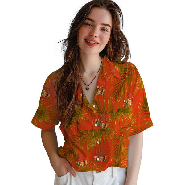 Beer Leafy Palms Hawaiian Shirt Trendy