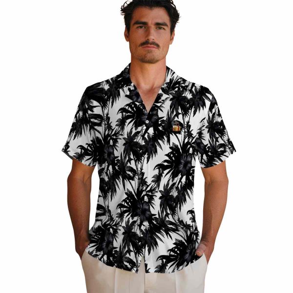 Beer Palm Motifs Hawaiian Shirt High quality