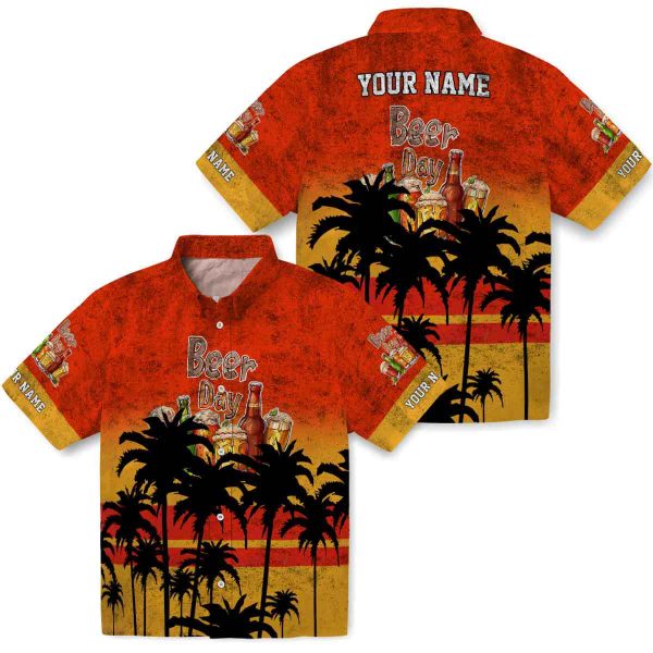 Beer Sunset Pattern Hawaiian Shirt Latest Model