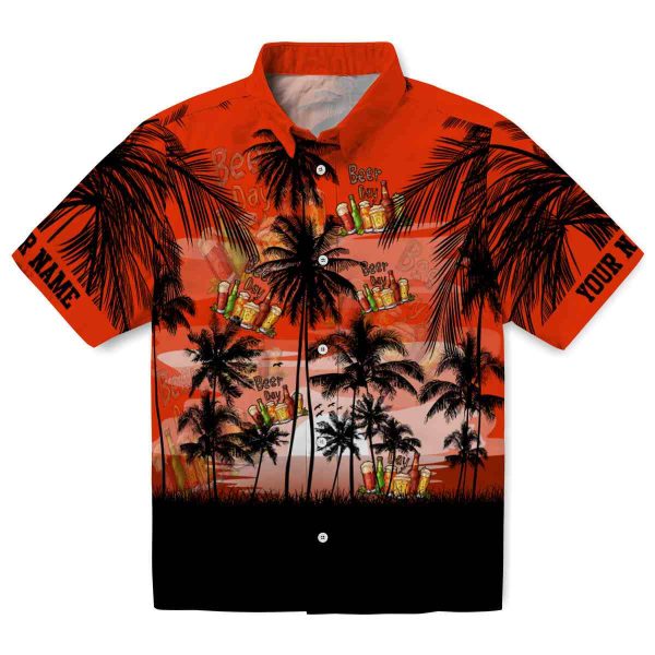 Beer Sunset Scene Hawaiian Shirt Best selling