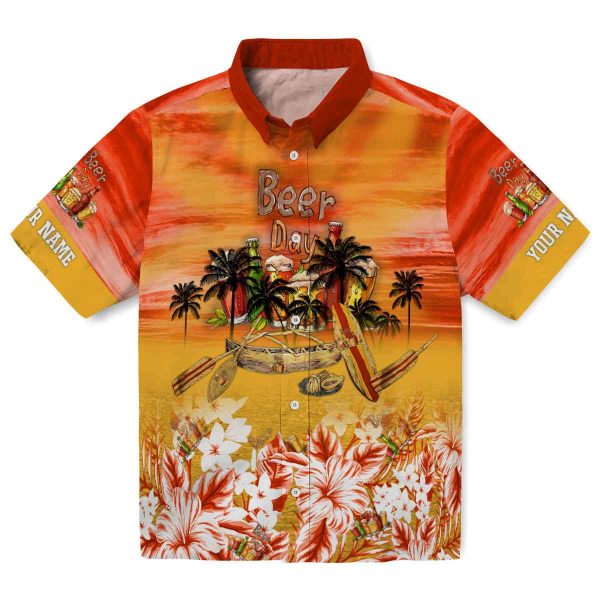 Beer Tropical Canoe Hawaiian Shirt Best selling