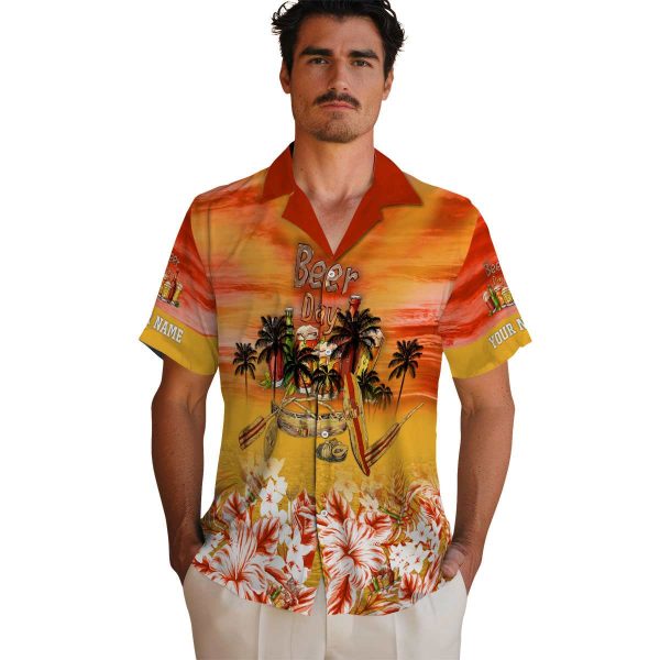 Beer Tropical Canoe Hawaiian Shirt High quality