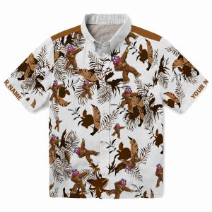 Bigfoot Botanical Theme Hawaiian Shirt Best selling