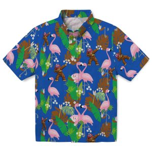 Bigfoot Flamingo Foliage Hawaiian Shirt Best selling